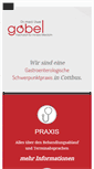 Mobile Screenshot of gastropraxis-cottbus.de